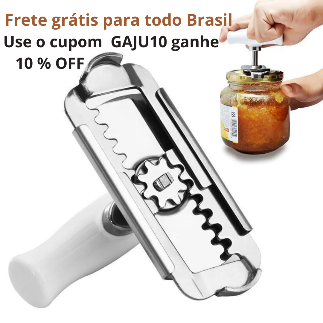 Abridor de Tampas Multifuncional