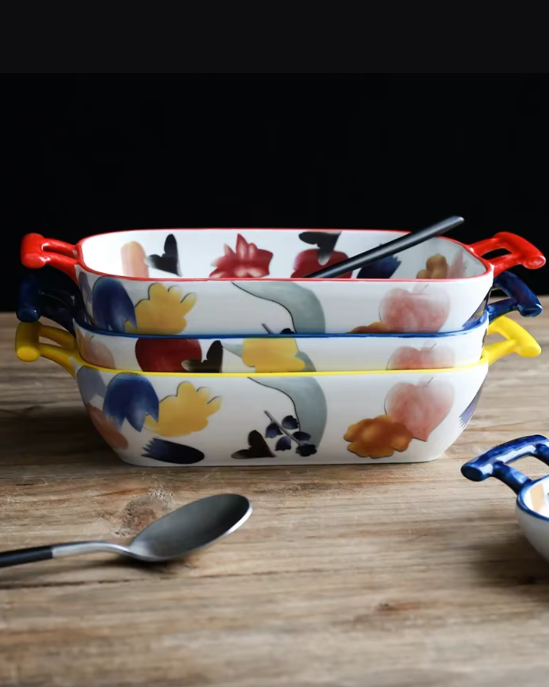 Assadeira de Cerâmica com Alça Dupla para Forno