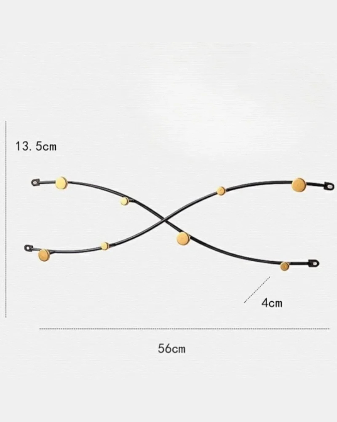 Cabide de Parede Moderno em Ferro para Entrada e Sala