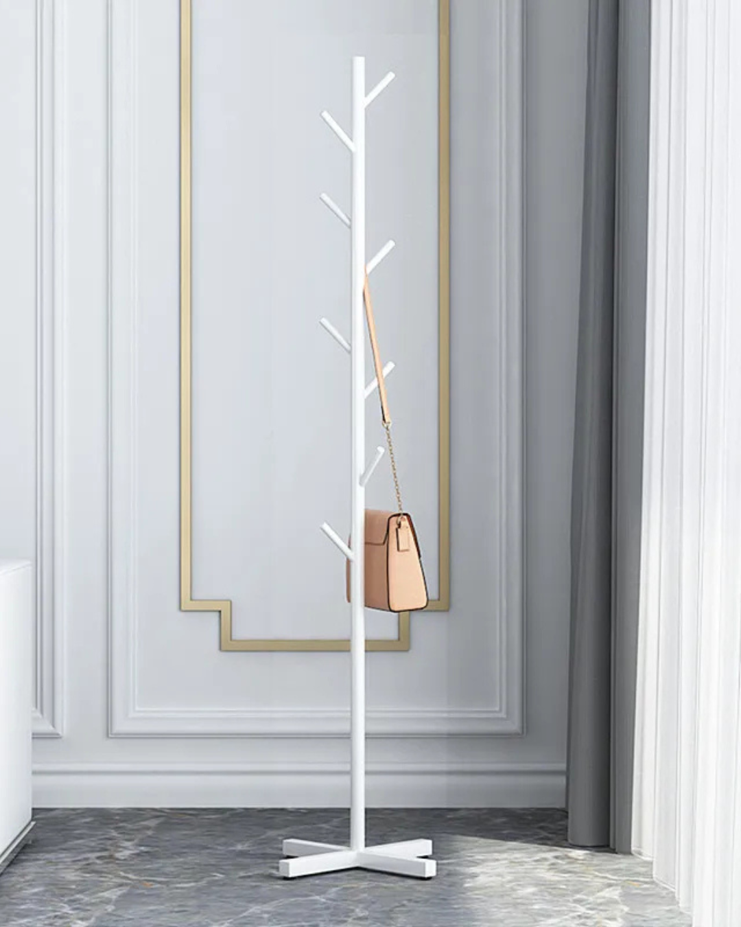 Cabide de Roupas Doméstico de Mármore Cabide de Chão Moderno