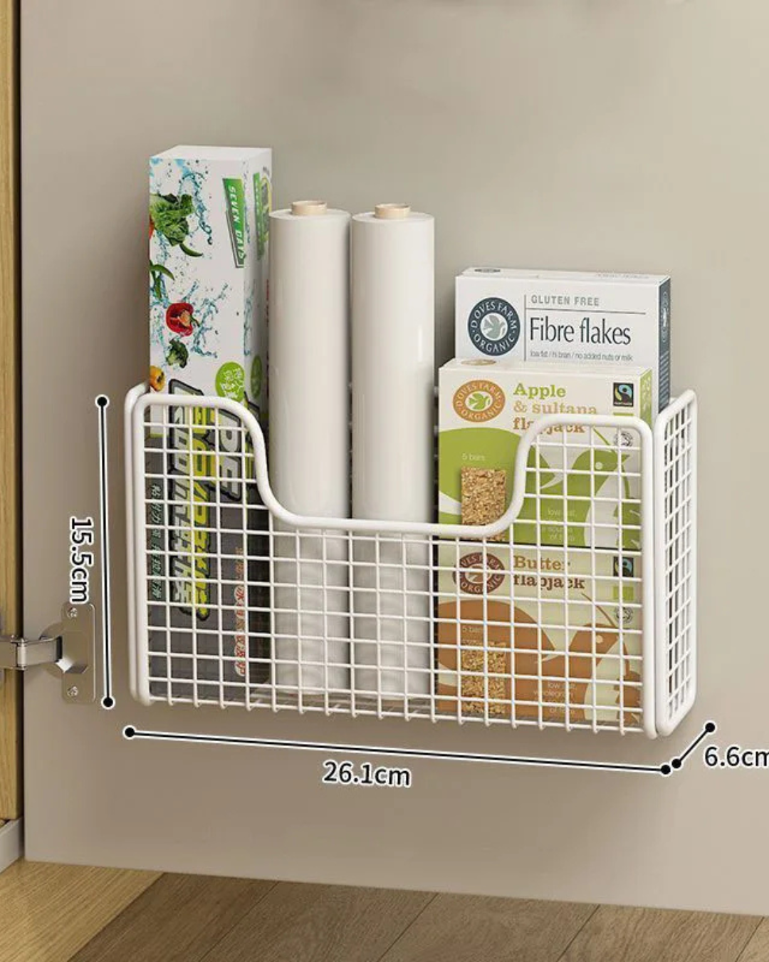 Caixa de Armazenamento para Porta de Armário Sem Perfuração