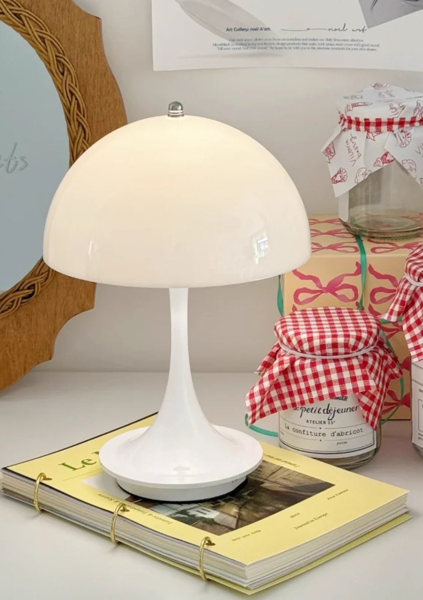 Candeeiro de Mesa Cogumelo LED 3 Cores