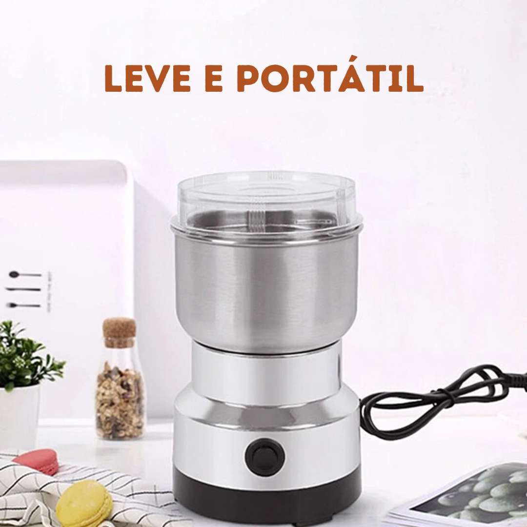 Mini Moedor Elétrico em Aço Inoxidável