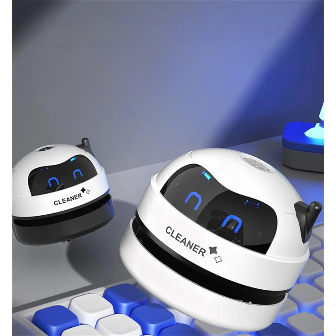 Mini Robô Aspirador de Pó Cleaner Recarregável USB