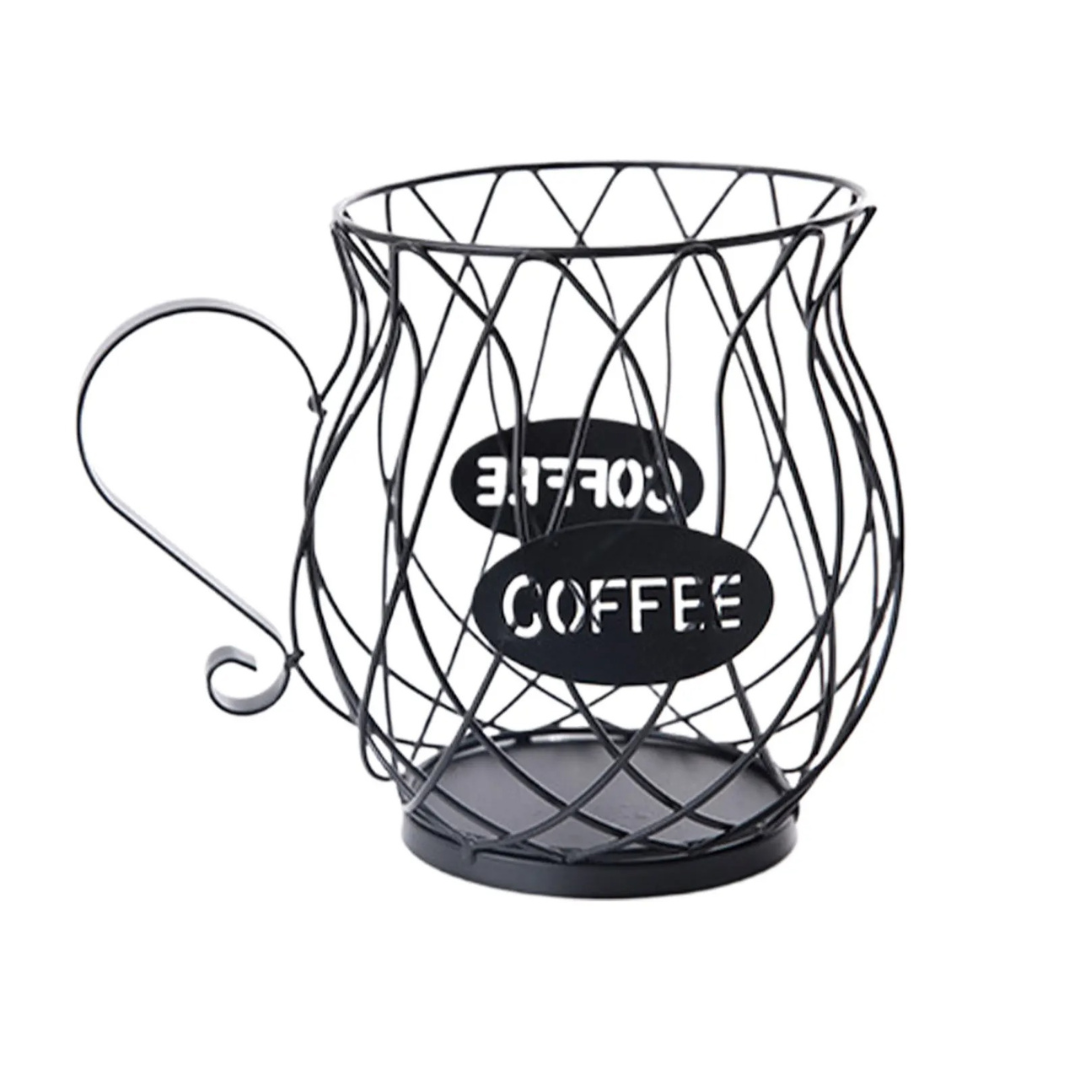 Porta-Cápsulas de Café em Ferro Elegante e Durável