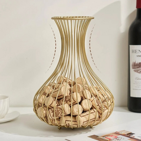 Porta Rolhas Decorativo de Metal para Bar ou Cozinha