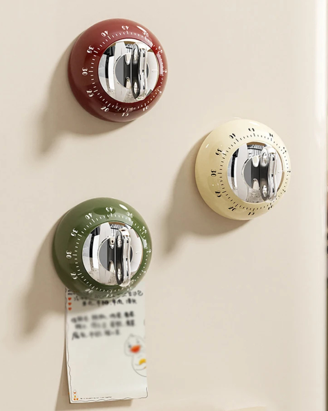 Temporizador de Cozinha Magnético Manual com Alarme